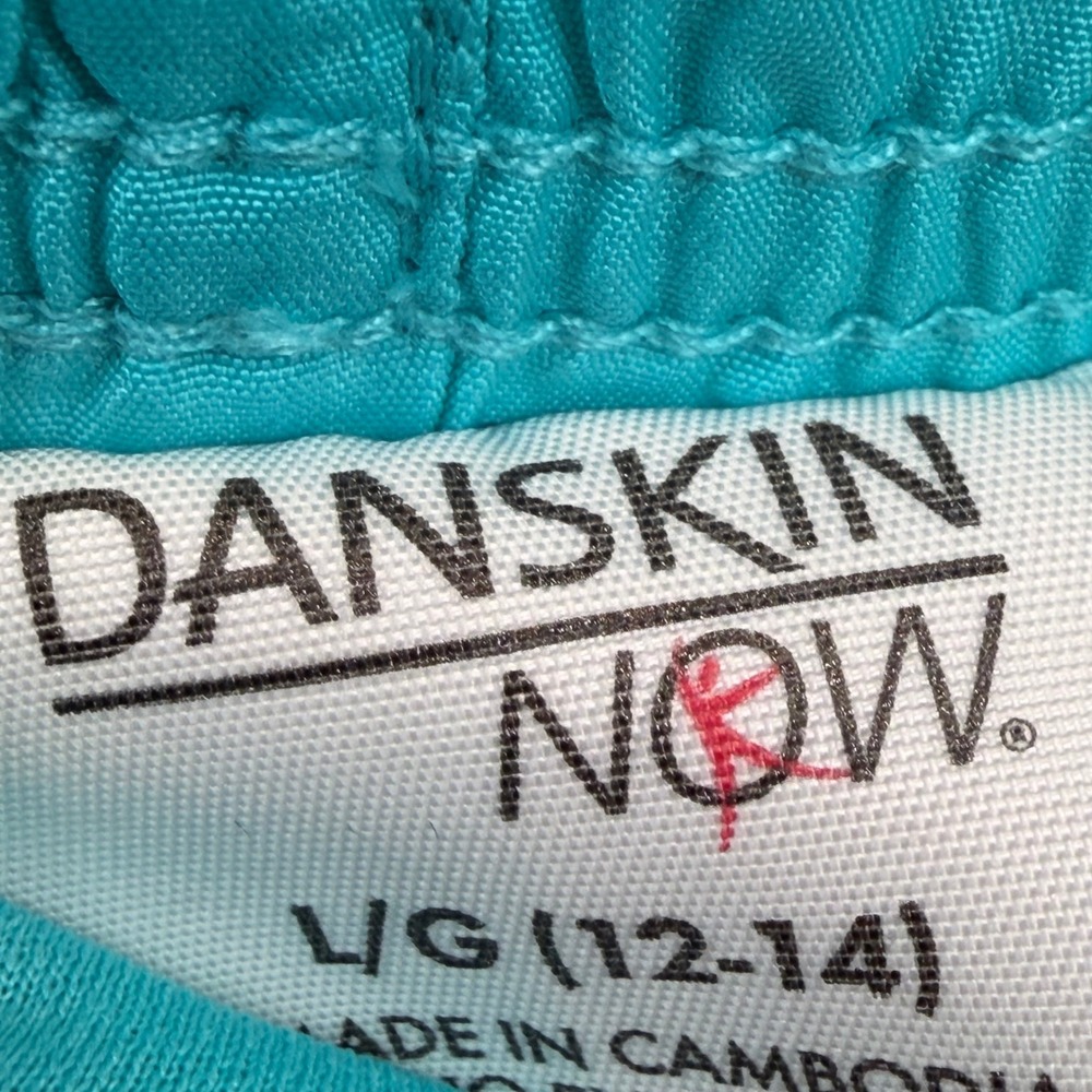 Danskin Now Womens Active Shorts Bundle Pink 2-in-1 & Teal Woven L 12-14 NWT - Picture 6 of 8